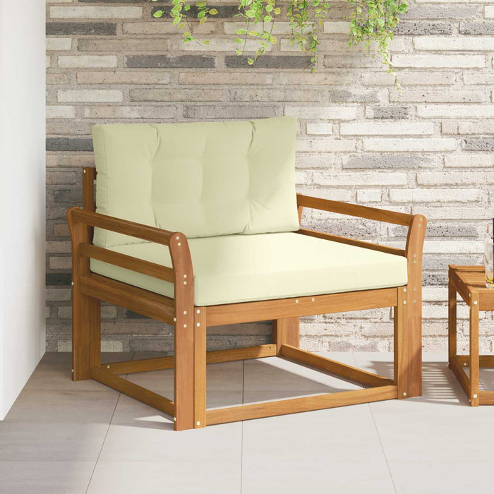Canapea Medie pentru Exterior Lemn Solid de Acacia natural - WALTI WALTI