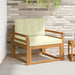 Canapea Medie pentru Exterior Lemn Solid de Acacia natural - WALTI WALTI