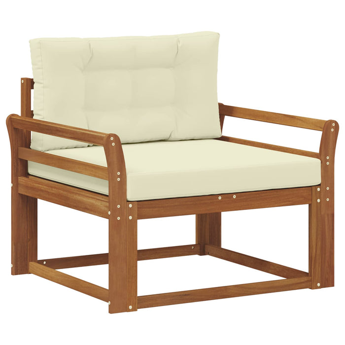 Canapea Medie pentru Exterior Lemn Solid de Acacia natural - WALTI WALTI