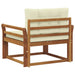 Canapea Medie pentru Exterior Lemn Solid de Acacia natural - WALTI WALTI
