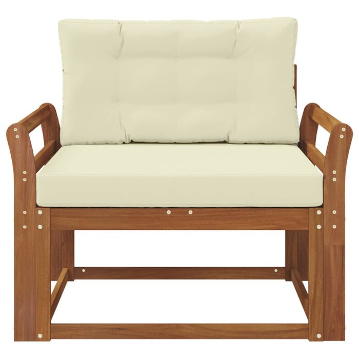 Canapea Medie pentru Exterior Lemn Solid de Acacia natural - WALTI WALTI