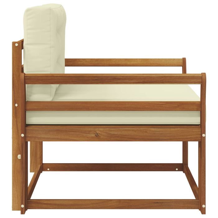 Canapea Medie pentru Exterior Lemn Solid de Acacia natural - WALTI WALTI
