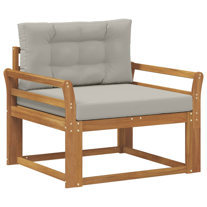 Canapea Medie pentru Exterior Lemn Solid de Acacia natural - WALTI WALTI