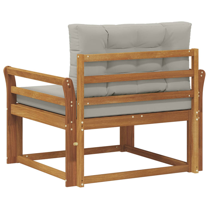 Canapea Medie pentru Exterior Lemn Solid de Acacia natural - WALTI WALTI