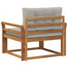 Canapea Medie pentru Exterior Lemn Solid de Acacia natural - WALTI WALTI