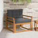 Canapea Medie pentru Exterior Lemn Solid de Acacia natural - WALTI WALTI
