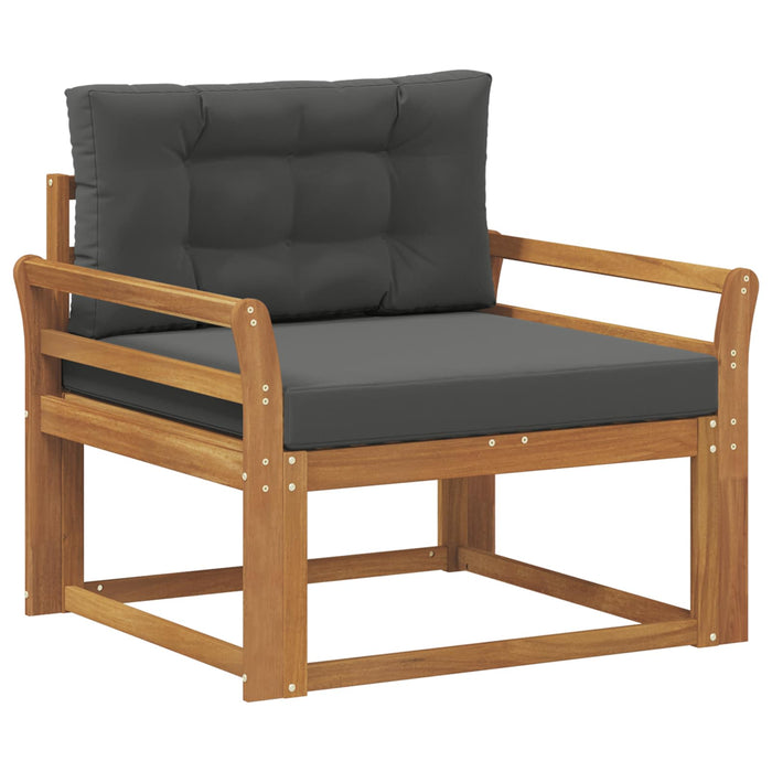 Canapea Medie pentru Exterior Lemn Solid de Acacia natural - WALTI WALTI