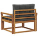 Canapea Medie pentru Exterior Lemn Solid de Acacia natural - WALTI WALTI