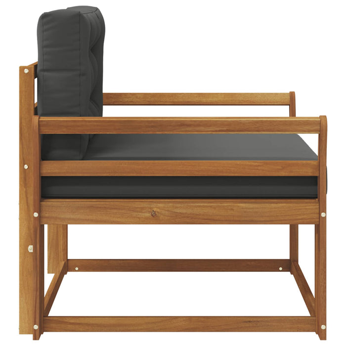 Canapea Medie pentru Exterior Lemn Solid de Acacia natural - WALTI WALTI