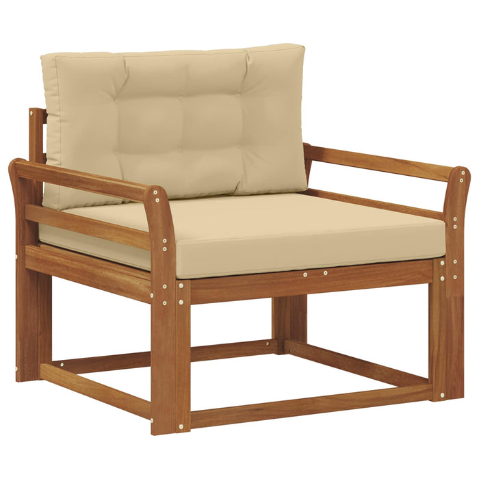 Canapea Medie pentru Exterior Lemn Solid de Acacia natural - WALTI WALTI