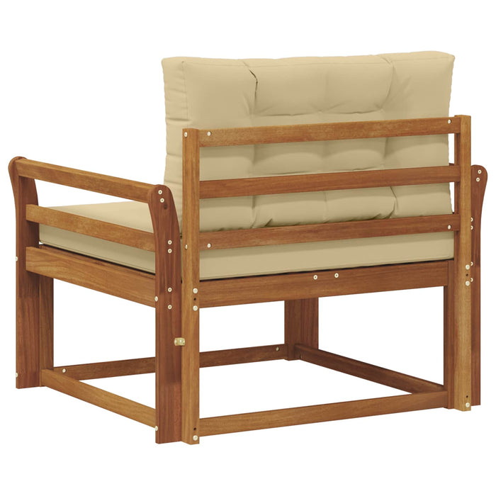 Canapea Medie pentru Exterior Lemn Solid de Acacia natural - WALTI WALTI