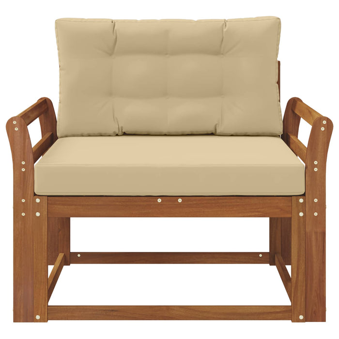 Canapea Medie pentru Exterior Lemn Solid de Acacia natural - WALTI WALTI