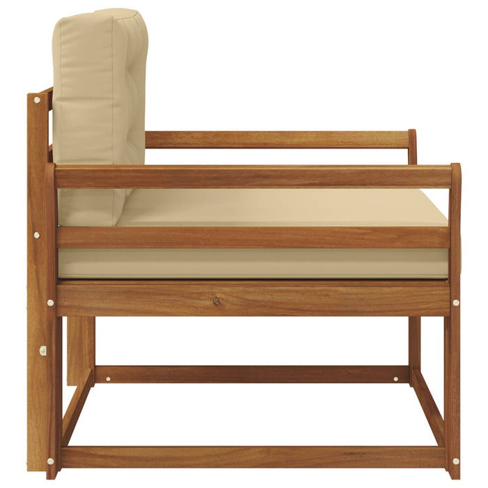 Canapea Medie pentru Exterior Lemn Solid de Acacia natural - WALTI WALTI
