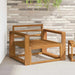 Canapea Medie pentru Exterior Lemn Solid de Acacia natural - WALTI WALTI