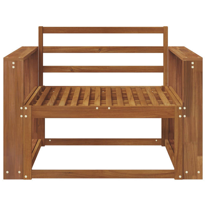 Canapea Medie pentru Exterior Lemn Solid de Acacia natural - WALTI WALTI