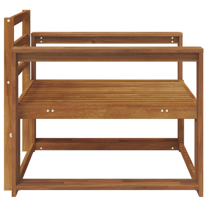 Canapea Medie pentru Exterior Lemn Solid de Acacia natural - WALTI WALTI