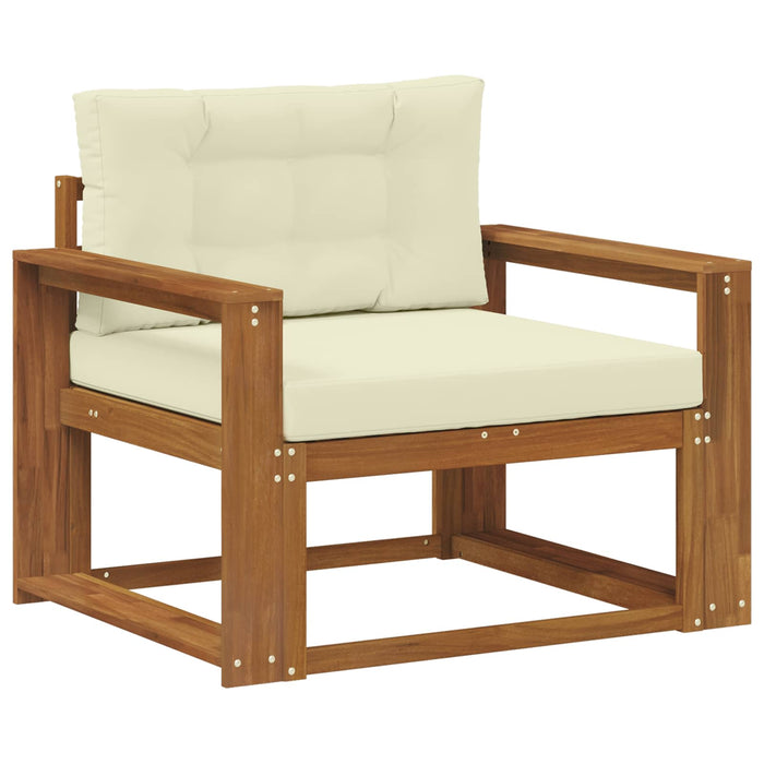 Canapea Medie pentru Exterior Lemn Solid de Acacia natural - WALTI WALTI