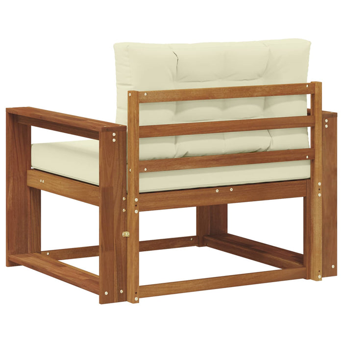 Canapea Medie pentru Exterior Lemn Solid de Acacia natural - WALTI WALTI