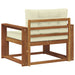 Canapea Medie pentru Exterior Lemn Solid de Acacia natural - WALTI WALTI