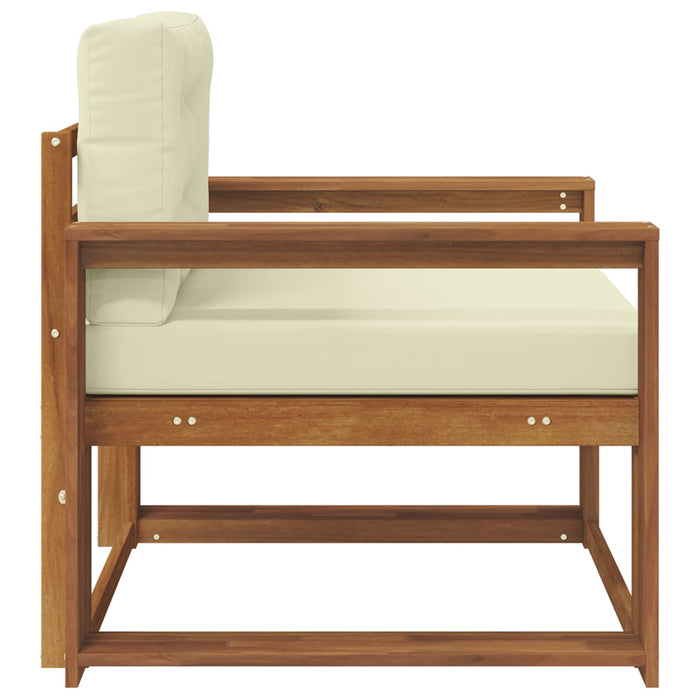 Canapea Medie pentru Exterior Lemn Solid de Acacia natural - WALTI WALTI