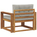 Canapea Medie pentru Exterior Lemn Solid de Acacia natural - WALTI WALTI