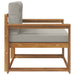 Canapea Medie pentru Exterior Lemn Solid de Acacia natural - WALTI WALTI