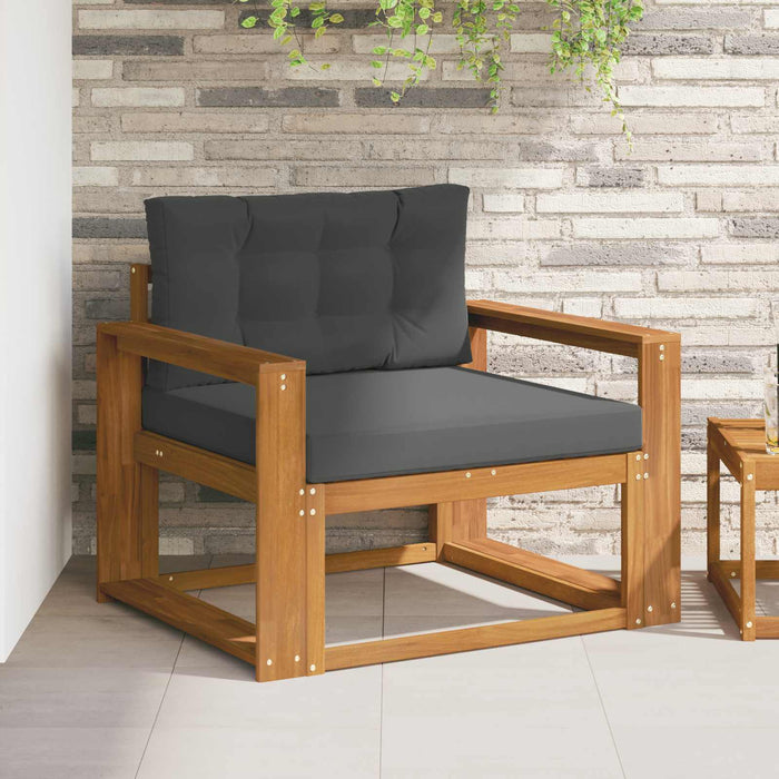 Canapea Medie pentru Exterior Lemn Solid de Acacia natural - WALTI WALTI