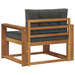 Canapea Medie pentru Exterior Lemn Solid de Acacia natural - WALTI WALTI