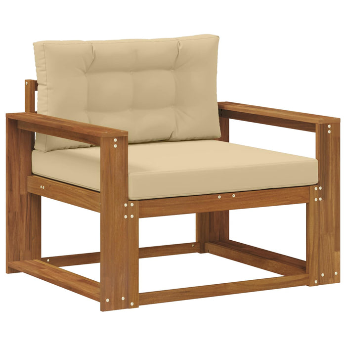 Canapea Medie pentru Exterior Lemn Solid de Acacia natural - WALTI WALTI