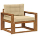 Canapea Medie pentru Exterior Lemn Solid de Acacia natural - WALTI WALTI