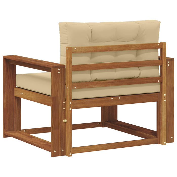Canapea Medie pentru Exterior Lemn Solid de Acacia natural - WALTI WALTI