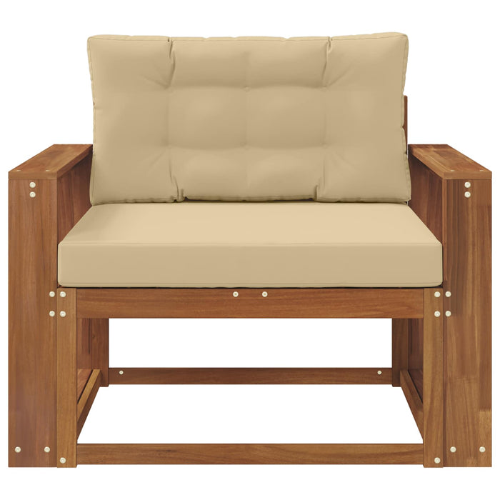 Canapea Medie pentru Exterior Lemn Solid de Acacia natural - WALTI WALTI