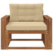 Canapea Medie pentru Exterior Lemn Solid de Acacia natural - WALTI WALTI