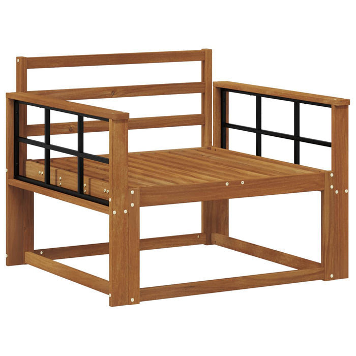 Canapea Medie pentru Exterior Lemn Solid de Acacia natural - WALTI WALTI