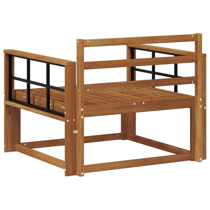 Canapea Medie pentru Exterior Lemn Solid de Acacia natural - WALTI WALTI
