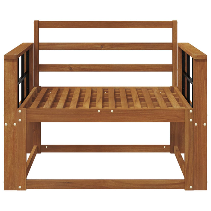 Canapea Medie pentru Exterior Lemn Solid de Acacia natural - WALTI WALTI