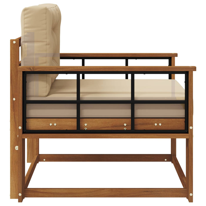 Canapea Medie pentru Exterior Lemn Solid de Acacia natural - WALTI WALTI