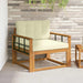 Canapea Medie pentru Exterior Lemn Solid de Acacia natural - WALTI WALTI
