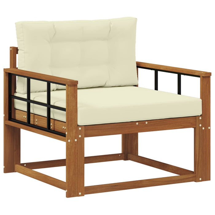 Canapea Medie pentru Exterior Lemn Solid de Acacia natural - WALTI WALTI