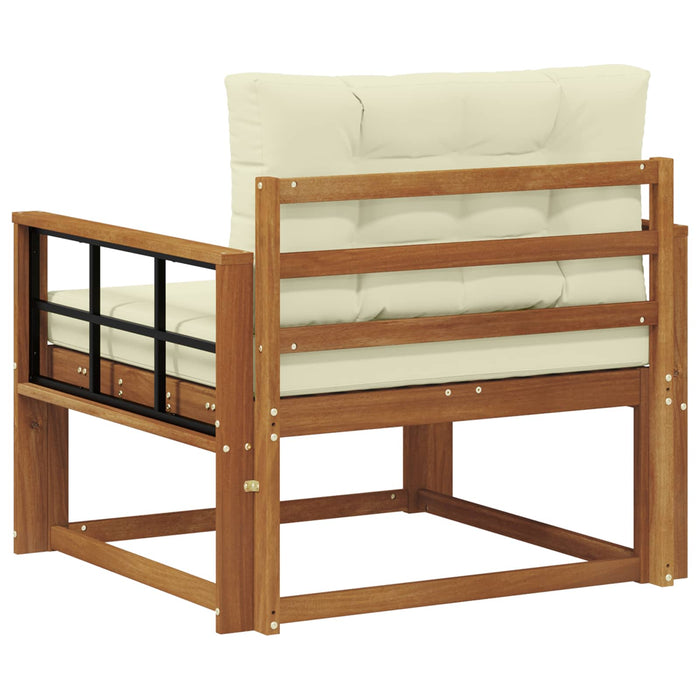 Canapea Medie pentru Exterior Lemn Solid de Acacia natural - WALTI WALTI