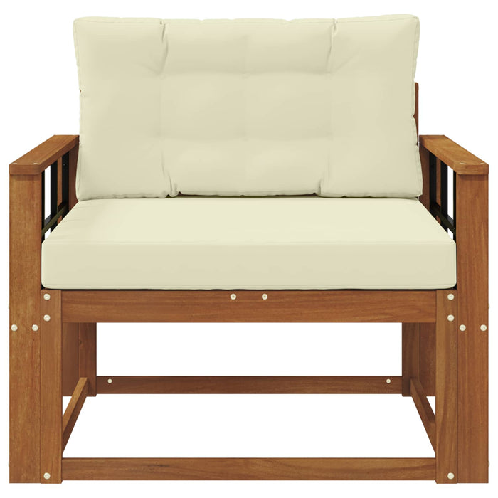 Canapea Medie pentru Exterior Lemn Solid de Acacia natural - WALTI WALTI