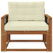 Canapea Medie pentru Exterior Lemn Solid de Acacia natural - WALTI WALTI