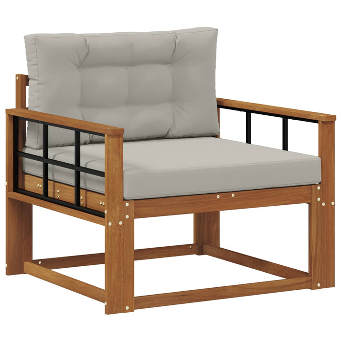 Canapea Medie pentru Exterior Lemn Solid de Acacia natural - WALTI WALTI