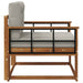 Canapea Medie pentru Exterior Lemn Solid de Acacia natural - WALTI WALTI