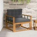 Canapea Medie pentru Exterior Lemn Solid de Acacia natural - WALTI WALTI