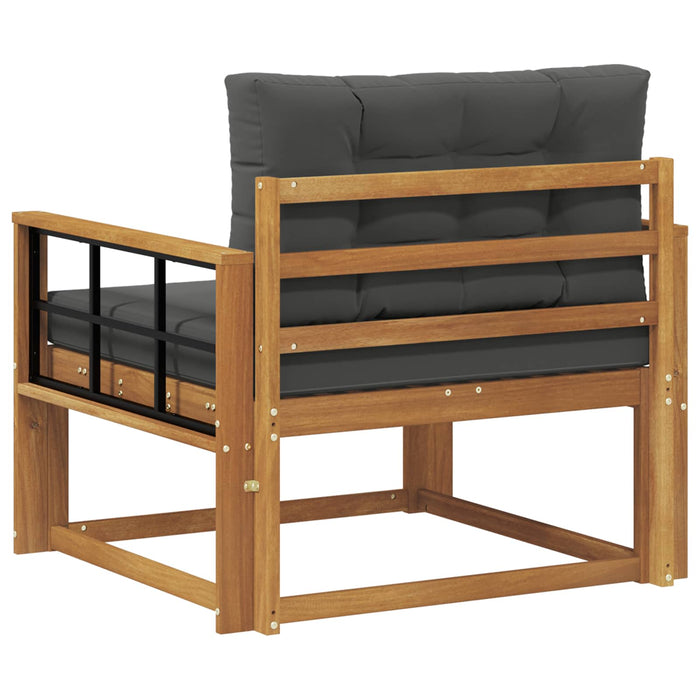 Canapea Medie pentru Exterior Lemn Solid de Acacia natural - WALTI WALTI