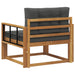 Canapea Medie pentru Exterior Lemn Solid de Acacia natural - WALTI WALTI