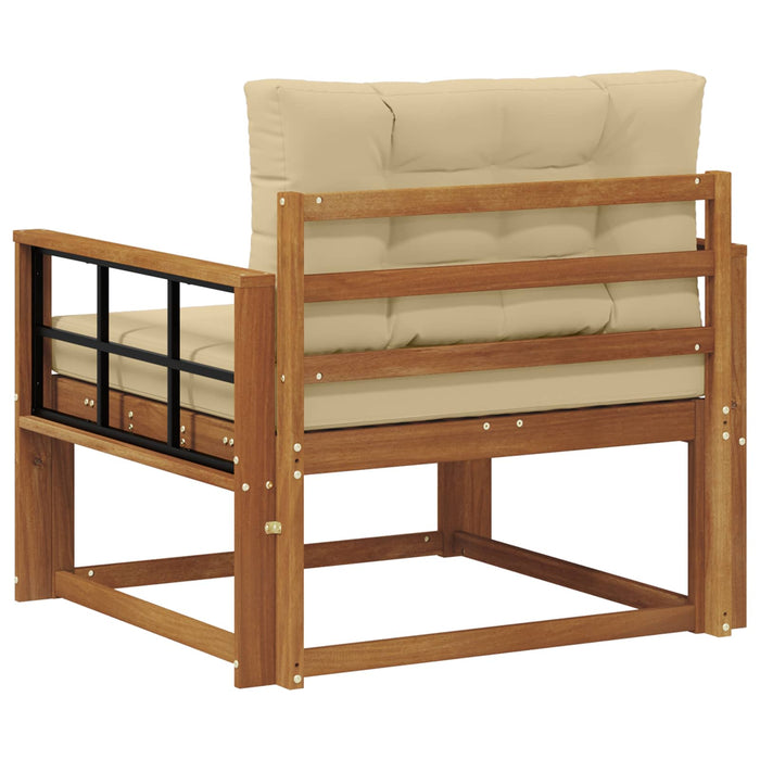 Canapea Medie pentru Exterior Lemn Solid de Acacia natural - WALTI WALTI