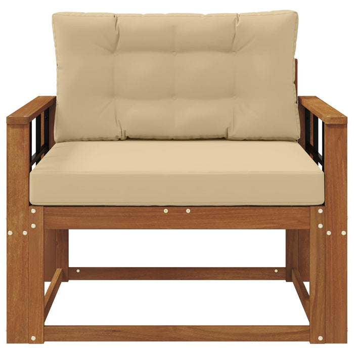 Canapea Medie pentru Exterior Lemn Solid de Acacia natural - WALTI WALTI
