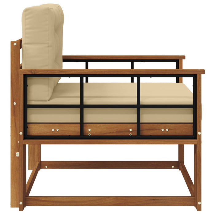 Canapea Medie pentru Exterior Lemn Solid de Acacia natural - WALTI WALTI
